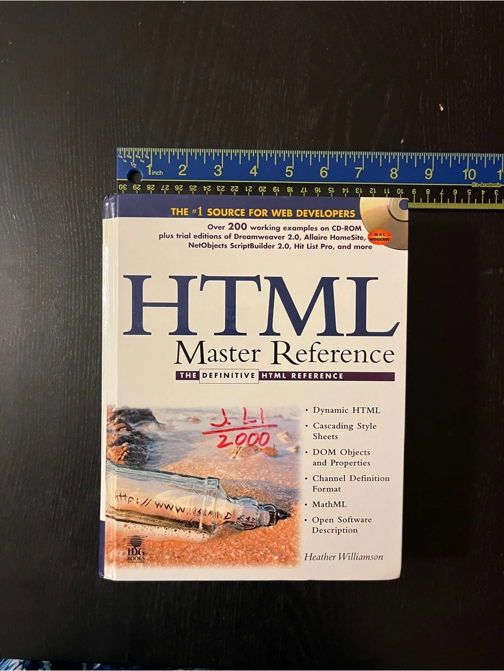 (Original $59.99) IDG Books HTML Master Reference Paperback Book CD 1999 ISBN 07